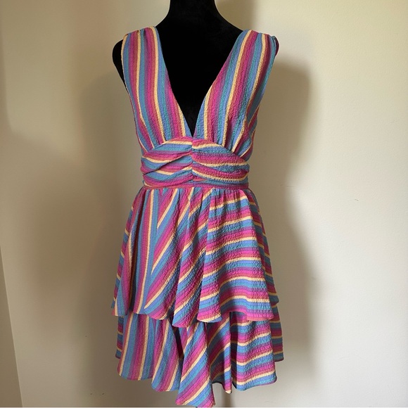 Vici Dresses & Skirts - Vici Rainbow Dress Sz S